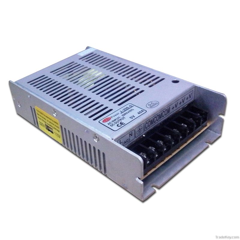 J-200-5/LED Switching Power Supply/5V 40A 200W