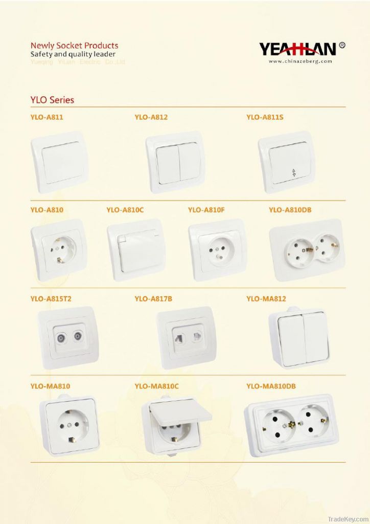 YLB series Wall switch & socket