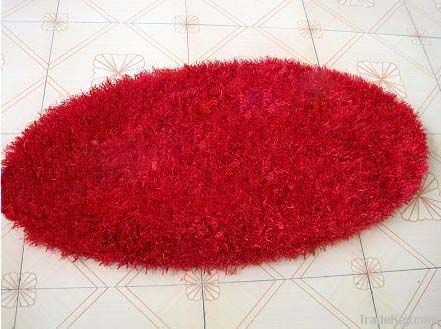 New style oval  shaggy rug