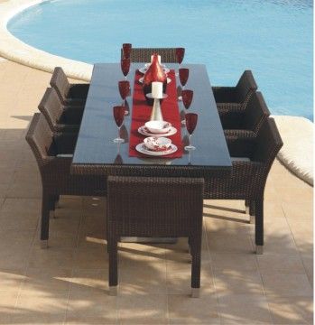 Outdoor rattan dining set YT-087C YT-087T