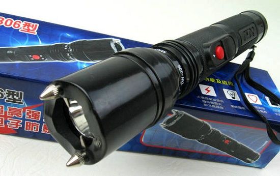 306 Self-defense Flashlight Torch High-power Impact Security Set