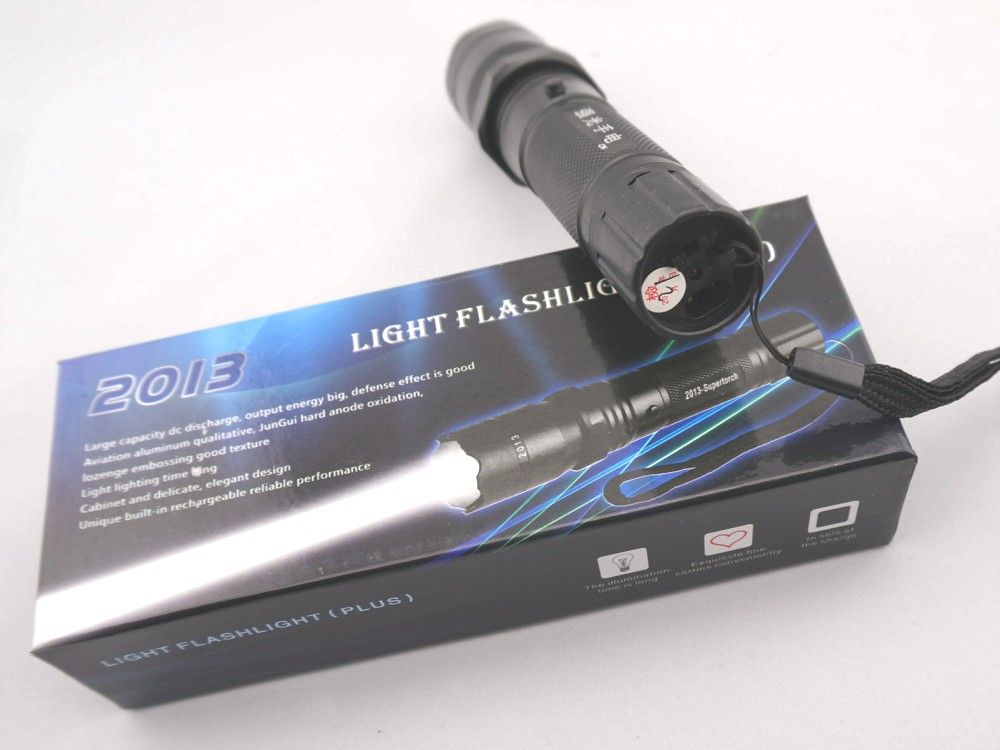 2013 Strobe Self-defense Flashlight Torch High-power Impact Security Set