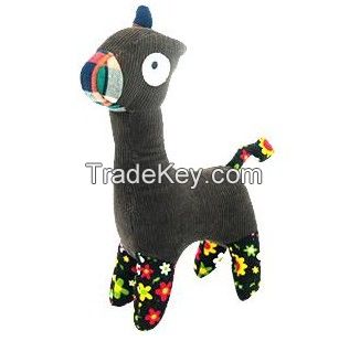 Amy carol printcloth dog toys with squeaker inside