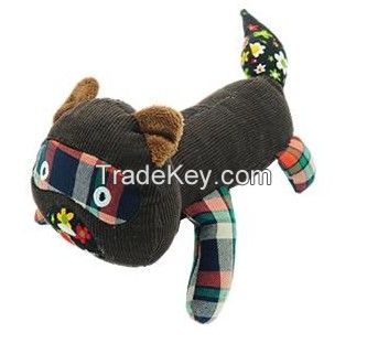 Amy carol printcloth dog toys with squeaker inside