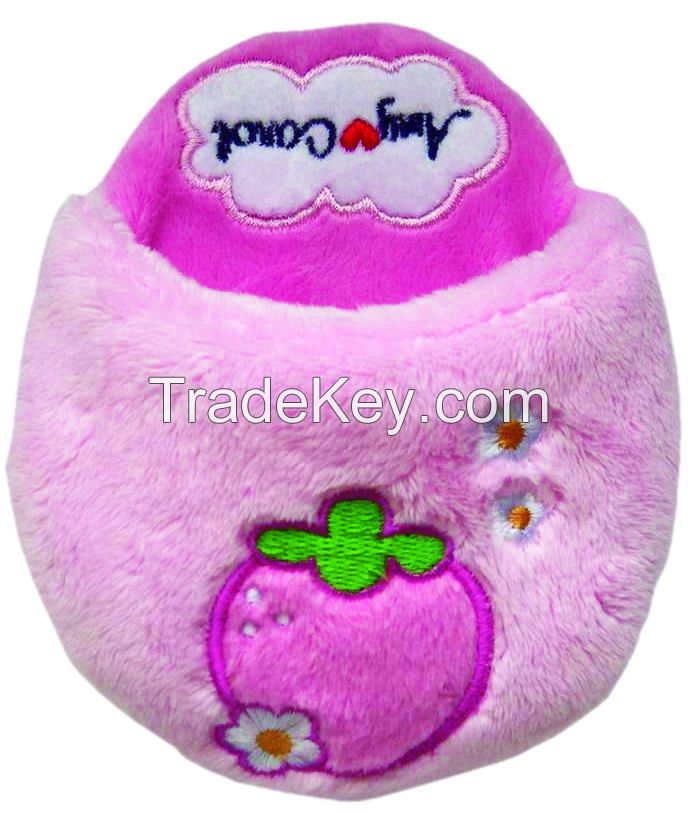 Amy carol plush slipper dog toys with squeaker inside