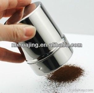 Stainless steel cocoa shaker&pepper shaker&herb shaker