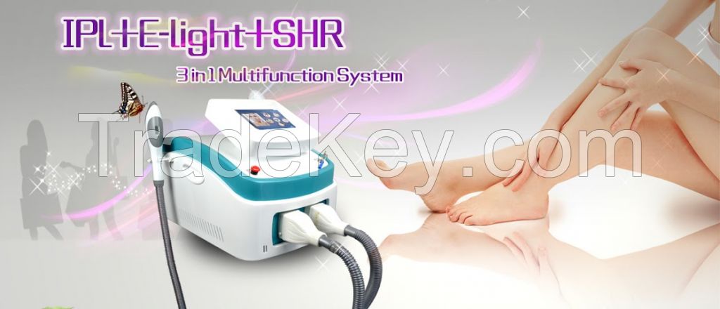 SFDA multifunction portable ipl shr elight beauty machine for hair removal