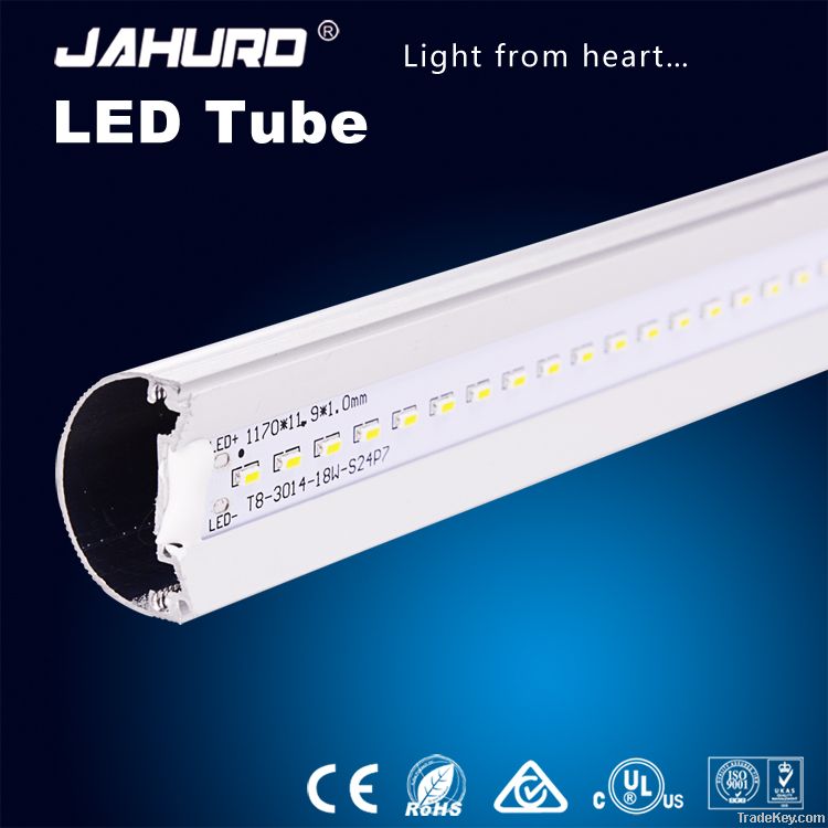 high lumens and CRI T8 9W 14W 18W LED tube 32.5*34.5*600mm