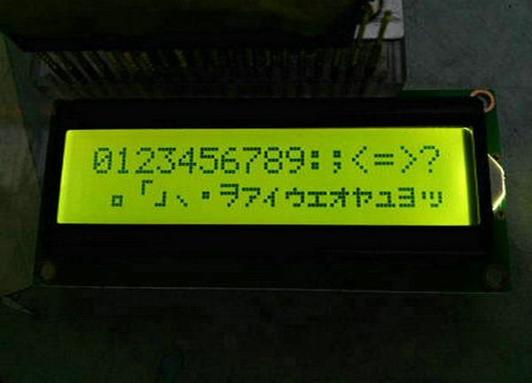 1602 Character dot matrix LCD module