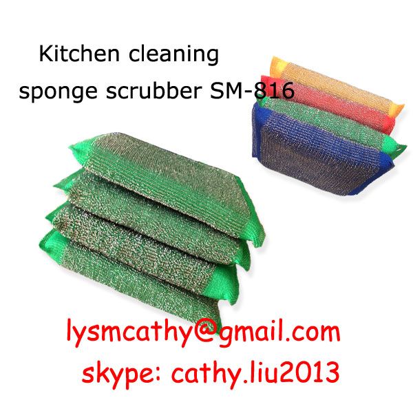 kitchen cleaning scouring sponge