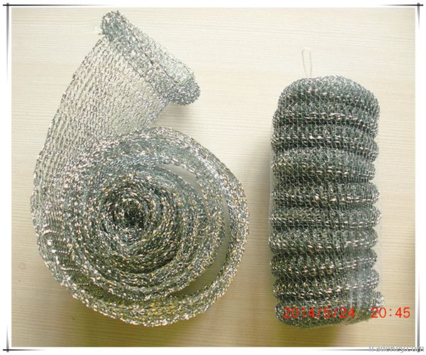 galvanized stainless steel mesh scrubber