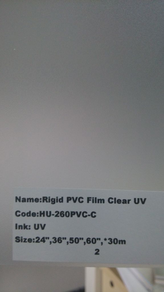  Rigid PVC Film Clear UV