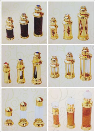 3ml 6ml 12ml gold metal perfume bottle