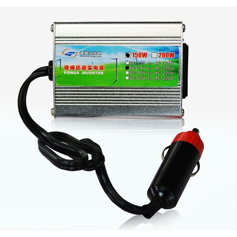 High Quality Modified Sine Wave DC 24V TO AC 220V 150W Car Power Inverters wholesale