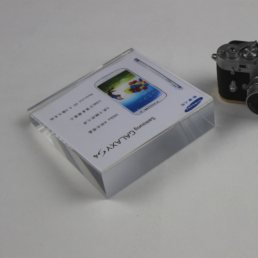 Factory price 10x10 mobile phone acrylic price tag holder for supermarket display 