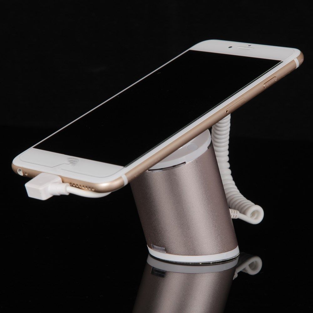 Mobile phone alarm with charging display stand
