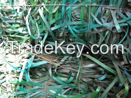 PET strapping wastes green coloured 