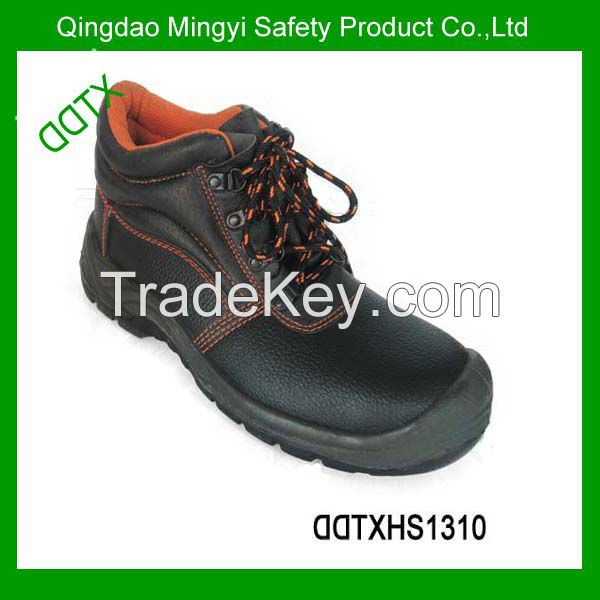 2014 fashion genuine leather PU sole safety shoes