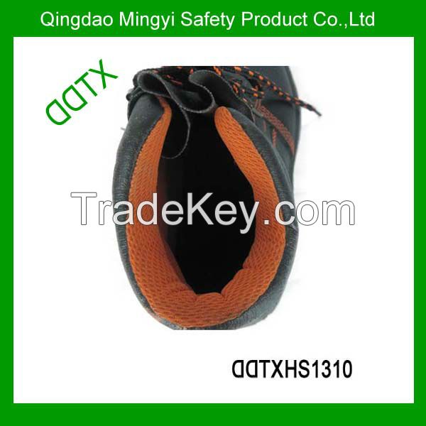 2014 fashion genuine leather PU sole safety shoes