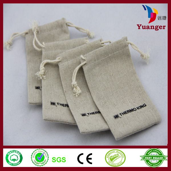 natural drawstring jute pouch