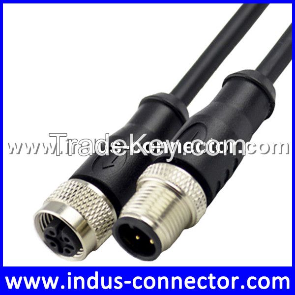 Equivalent to binder 3 pin m12 cable connector