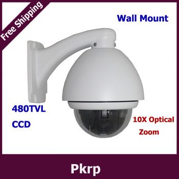 Waterproof Outdoor Mini Speed Dome Mini PTZ Camera CCTV 10X Optical Zoom 480TVL
