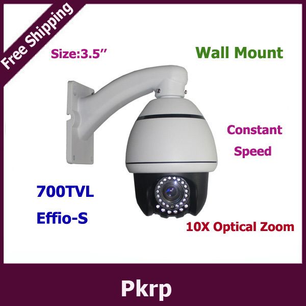 Indoor 700 tvl 10X Zoom IR night vision 50M Speed Dome Camera alarm systems security home
