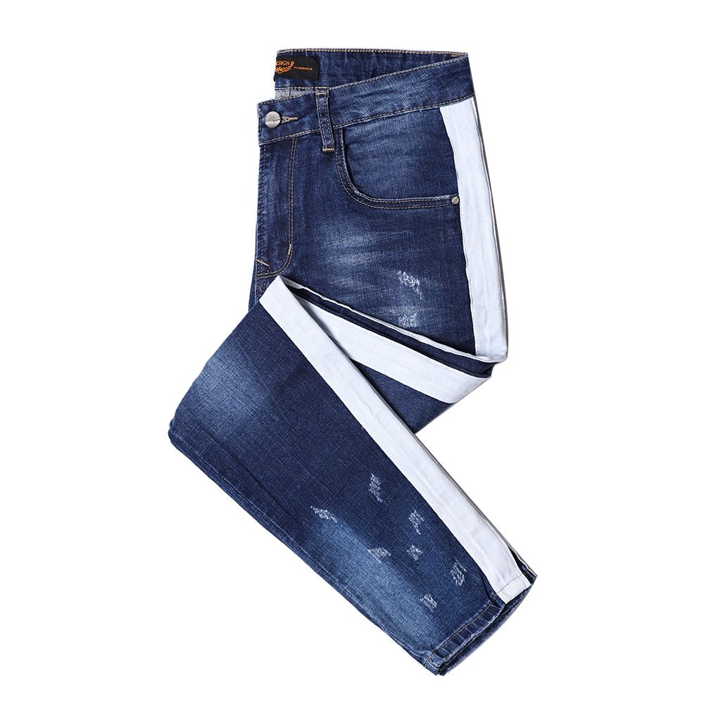 DX-02 Mens slim fit fashion ripped denim jeans