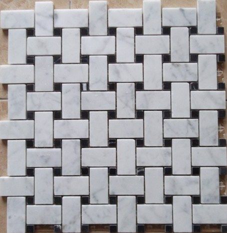 carrara white marble mosaic tile for wall and floor
