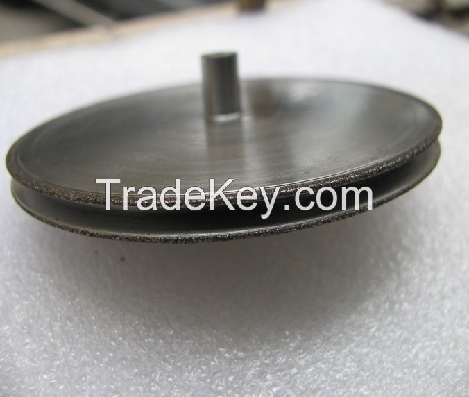 Electroplated diamond/CBN grinding wheels