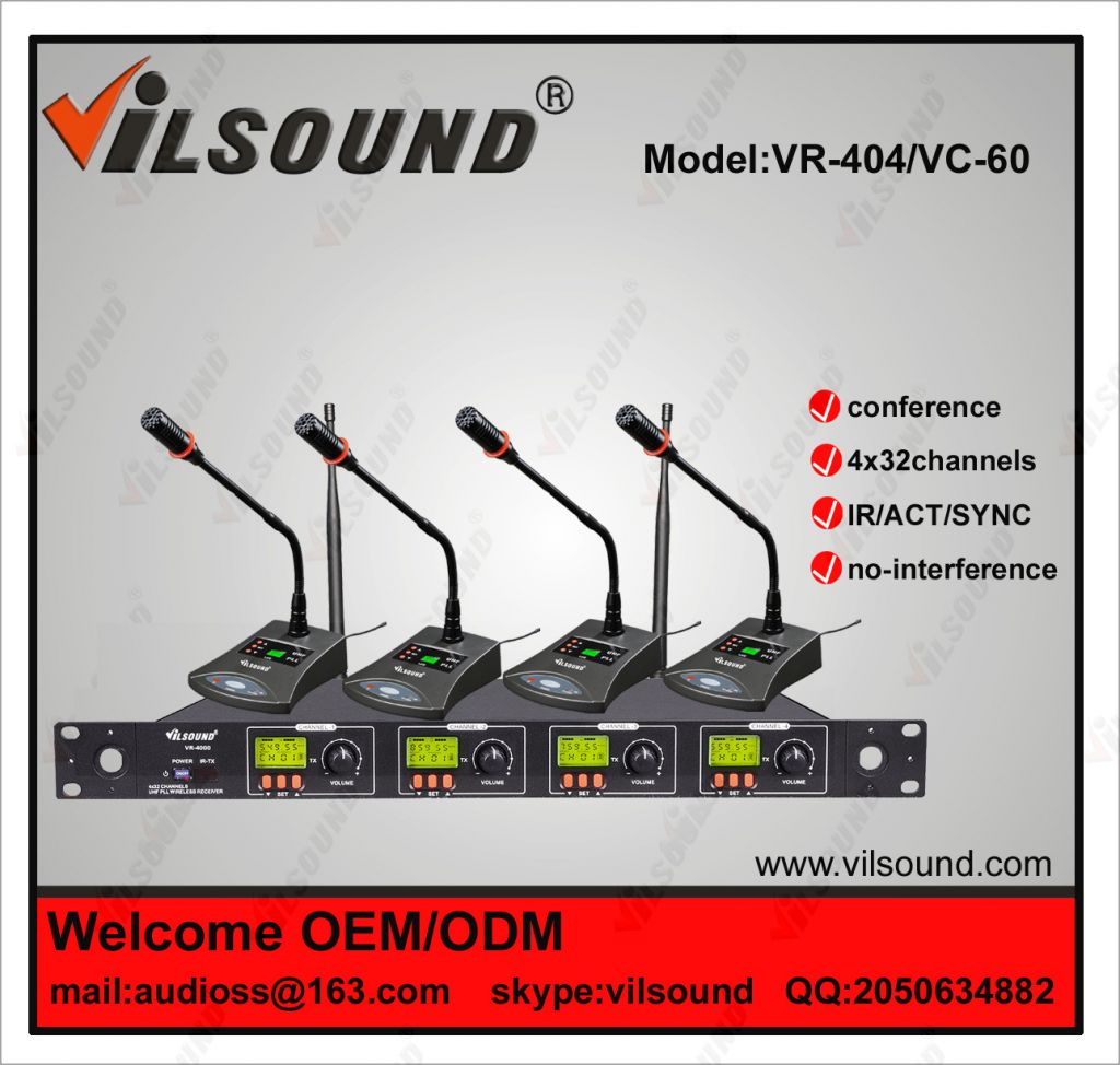 VR-404/VC-60 conference microphone/conference table microphone/conference room microphone system