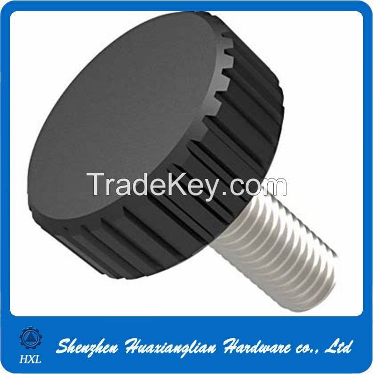 OEM and standard plastic head knurled thumb screw with good quality