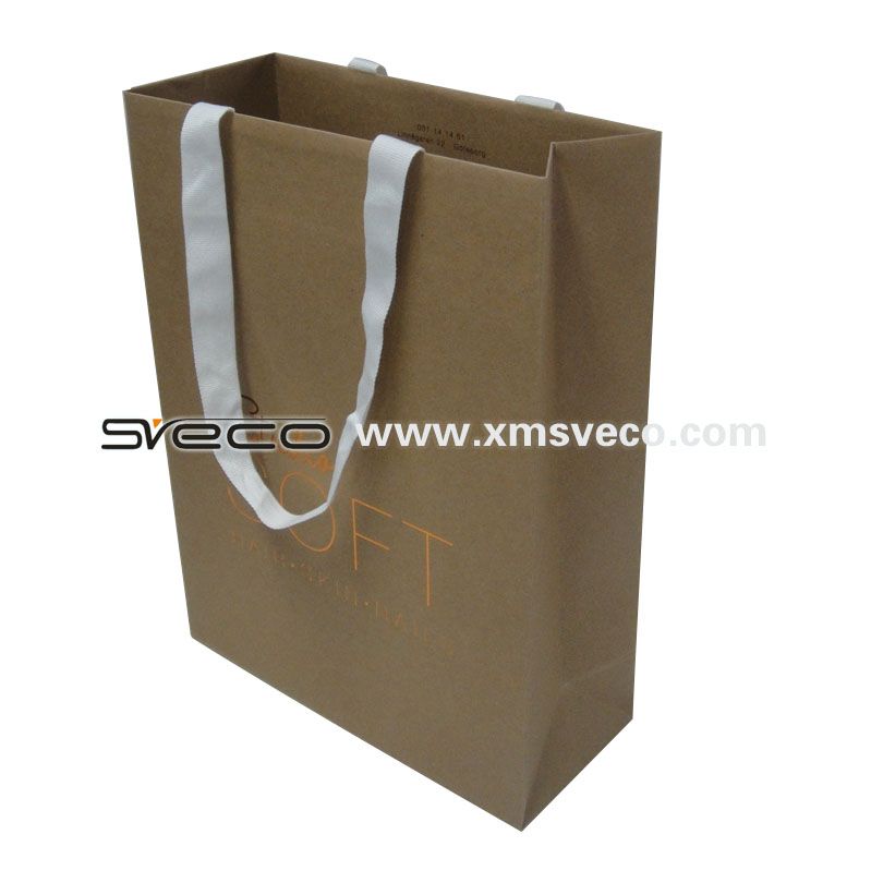 luxury paper bag gold stamping