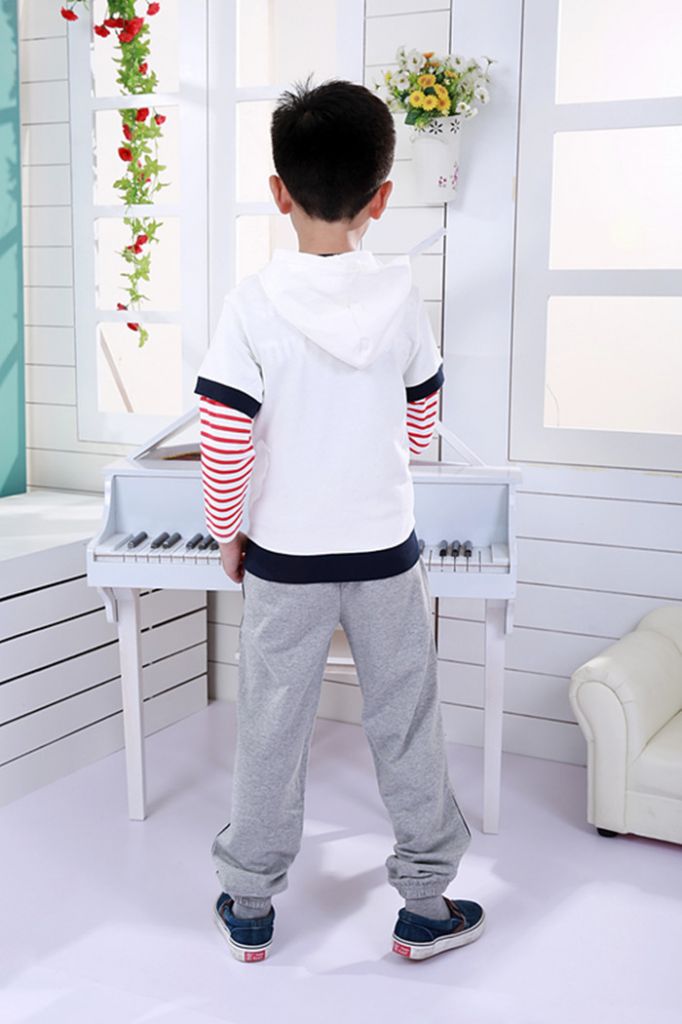 Boy's sportswear stock child autumn trousers cotton pants