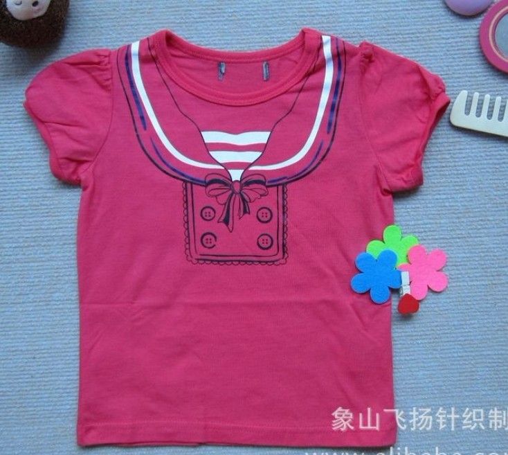 Girl summer clothing stock wholesale baby girl dress sets T-shirts and skirts