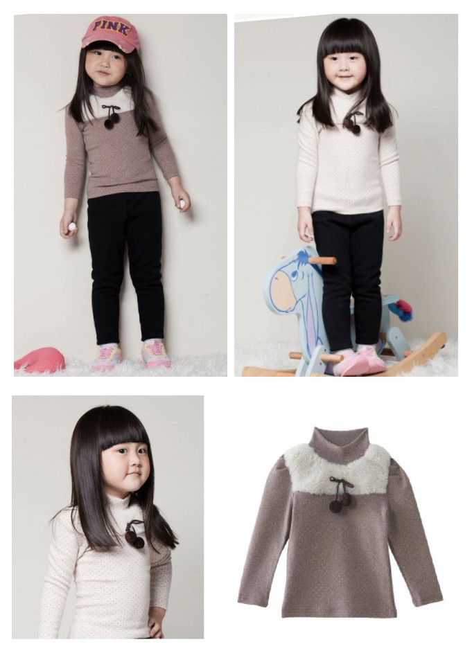 Girl's long sleeves T shirts for autumn and winter
