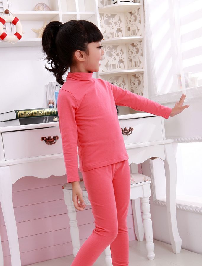 Girl winter thermal underwear sets