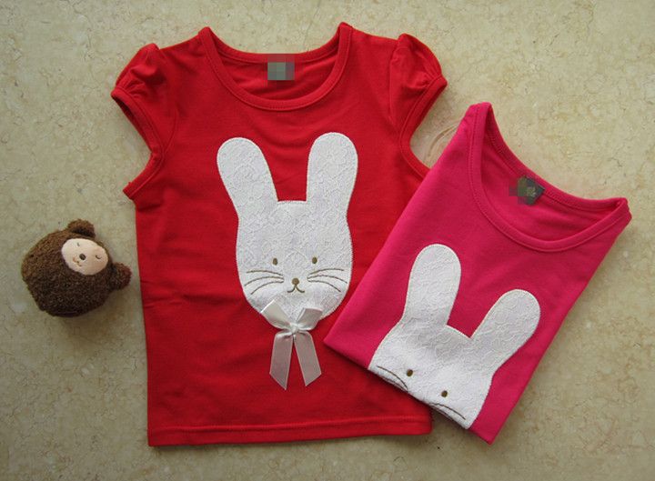 Girl cotton T-shirts kids tank top