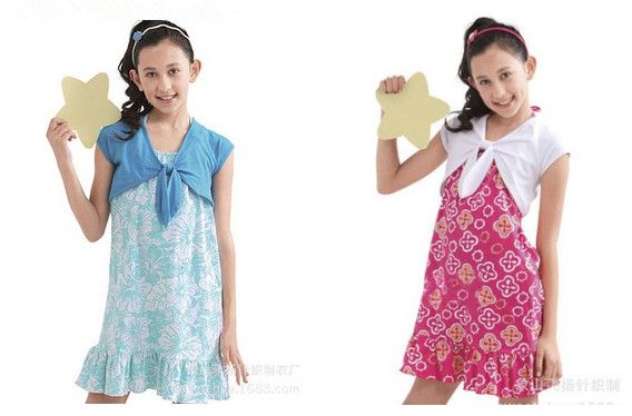 Girl tank dress kids summer skirts