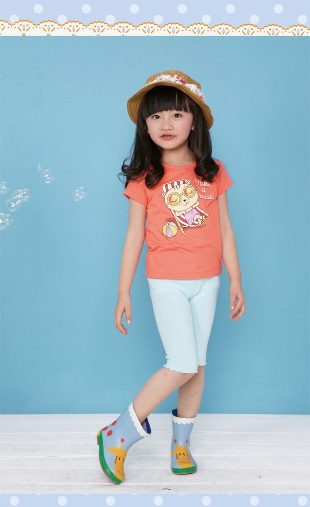 Girl cotton T-shirts kids cartoon clothing