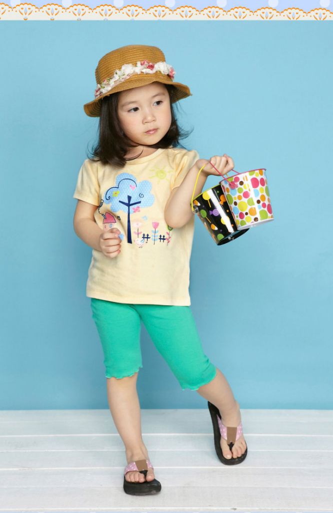 Girl cotton T-shirts kids cartoon clothing