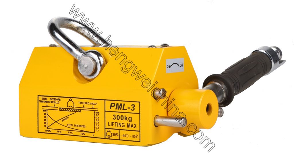 Permanent magnetic lifter from 100kg-8000kg with safety factor 3.5