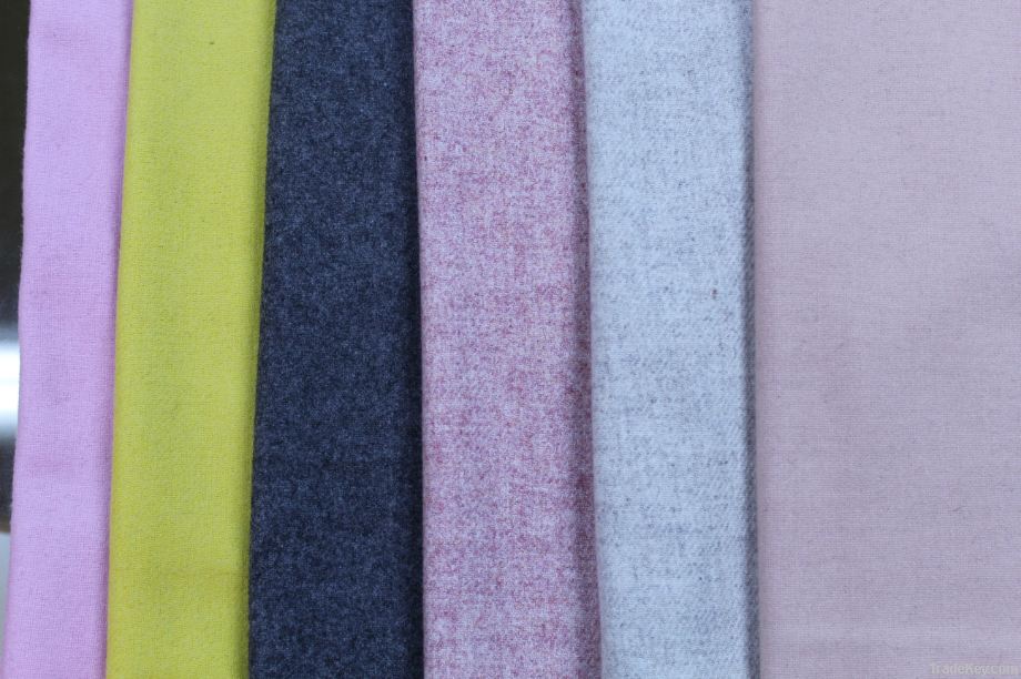 Xiya blending tabby flannel wool fabric