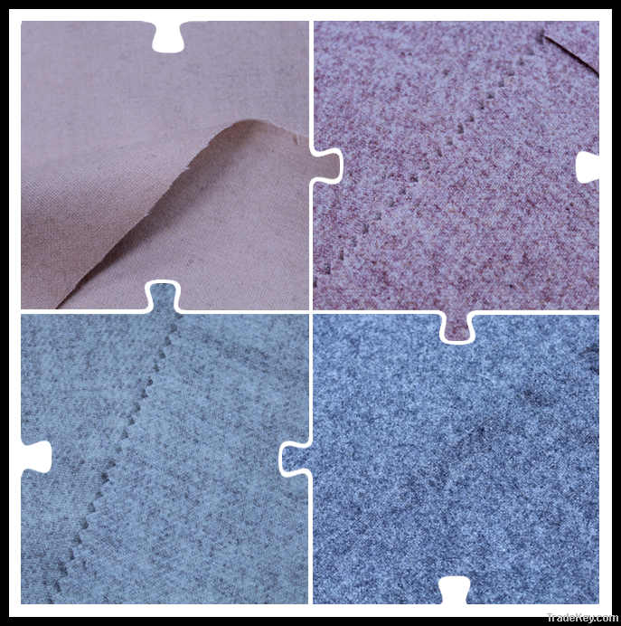 Xiya blending tabby flannel wool fabric