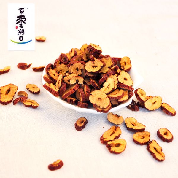 Chinese dried red dates slices