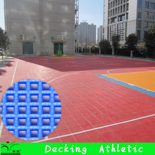 PP outdoor interlocking sports flooring
