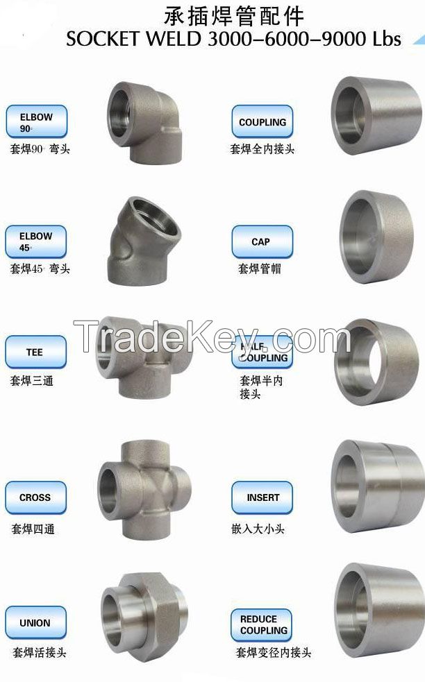 SOCKET WELDING FORGED PIPE FITTINGS