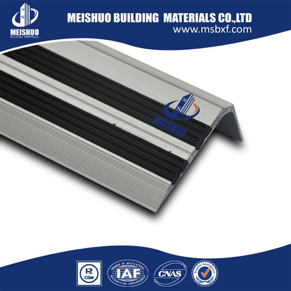 Rubber Stair Tread/Anti-slip Stair Treads with Aluminum Alloy Base 