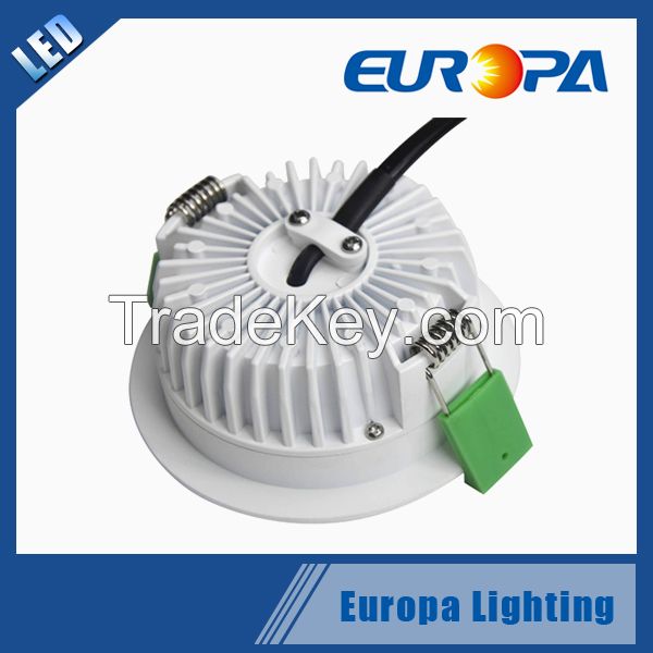 SAA approval 12w led recessed downlight with dimmable driver and Australia plug
