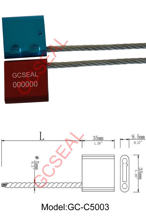 High Security Trailer Cable Seal With 5.0mm diameter